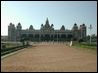 Mysore Palace backside and auditorium