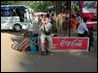 Eating coconut after seeing Mysore Palace